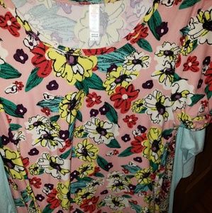 Large Floral LuLaRoe Perfect T